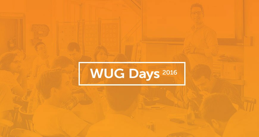 WUG Days 2016